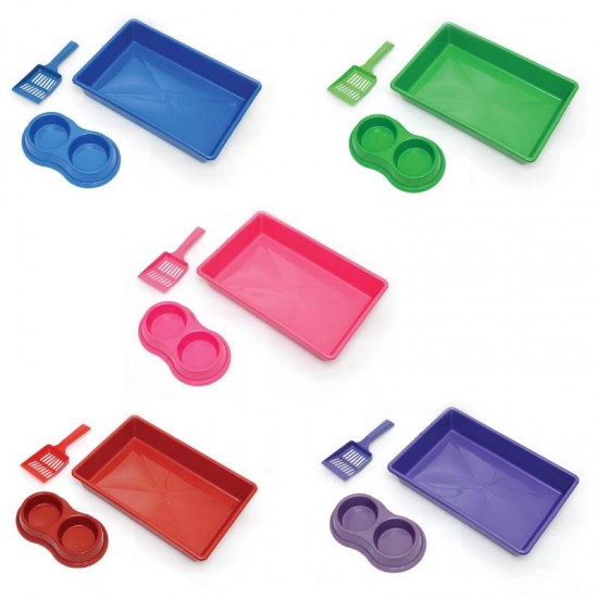 KIT BANDEJA FOUR PLASTIC SORTIDOS C/5+