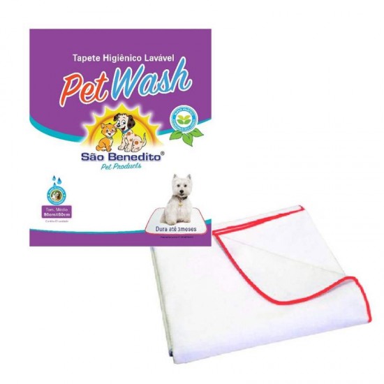 TAPETE HIG LAVAVEL PET WASH VERMELHO M