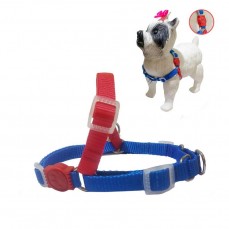 12588 - CONJ GUIA PEITORAL ANTI PUXAO GR