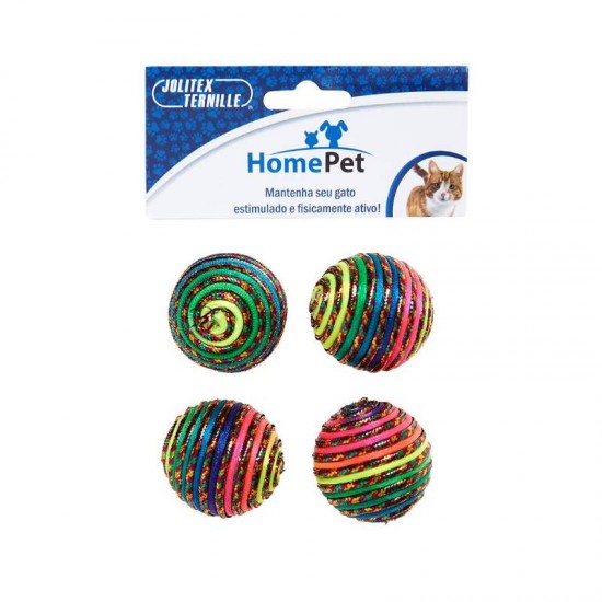 KIT HOME PET 4 BOLINHA ARCO IRIS