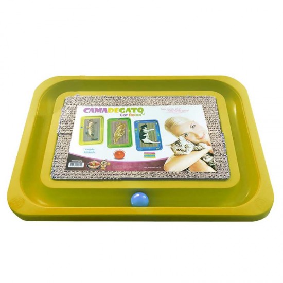 CAT RELAX FURACAO PET MEDIO AMARELO (654