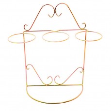 12771 - SUPORTE MEIA LUA 4 VASOS DOURADO (85)