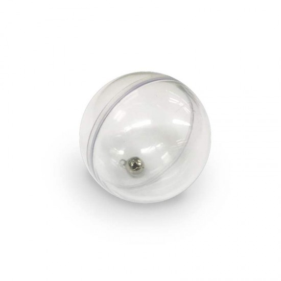 PCT BOLINHA ACRILIC GUIZO TRANSP 9 UNID