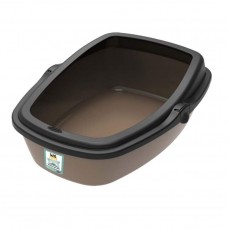 14667 - SANITARIO GATOS WC KING MED.GOLD/PRETO