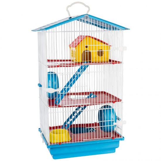 GAIOLA HAMSTER TETO PLAST 3 AND JP (636)