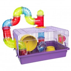 4590 - GAIOLA HAMSTER TUBO LUXO JP LILAS
