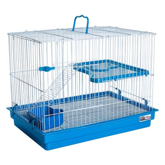 GAIOLA P/COELHO COM ANDAR AZUL 1108