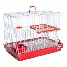 16533 - GAIOLA P/COELHO COM ANDAR VERMELHA 1108