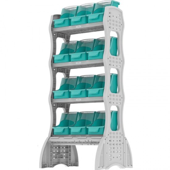 Z DISPENSER PDV CHECK STAND 12 AZUL/CINZ