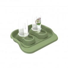 15664 - KIT BEBED COMED GOURMET ECO 650ML VERDE