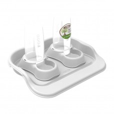 15665 - KIT BEBED COMED GOURMET ECO 1500ML CINZA