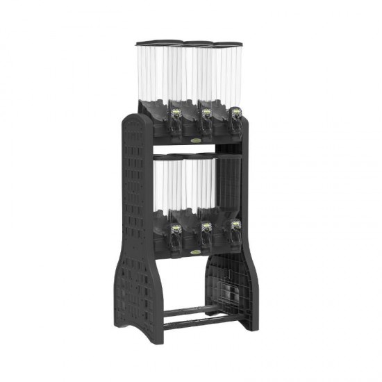 Z DISPENSER PRO 6 X 40LT PRETO/PRETO