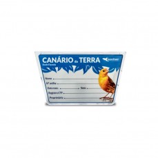 16388 - PLACA IDENTIFICACAO CANARIO DA TERRA C/6