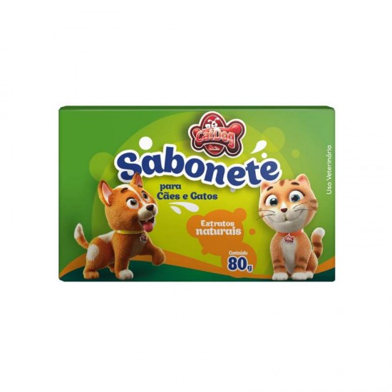 SABONETE CAT DOG EXTRATOS NATURAIS 80G