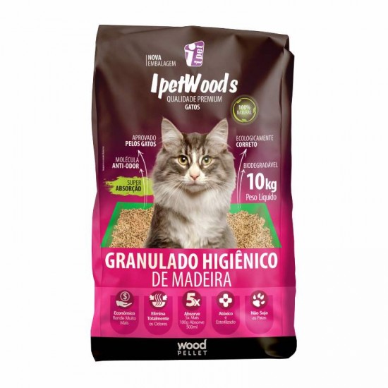 Z GRANULADO HIG MADEIRA IPETWOODS 10KG