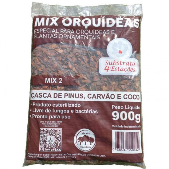 SUBSTRATO MIX 2 ORQUIDEAS 900G