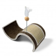 17887 - ARRANHADOR P/ GATO WAVE 50X29X16 CINZA