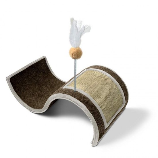 ARRANHADOR P/ GATO WAVE 50X29X16 CINZA