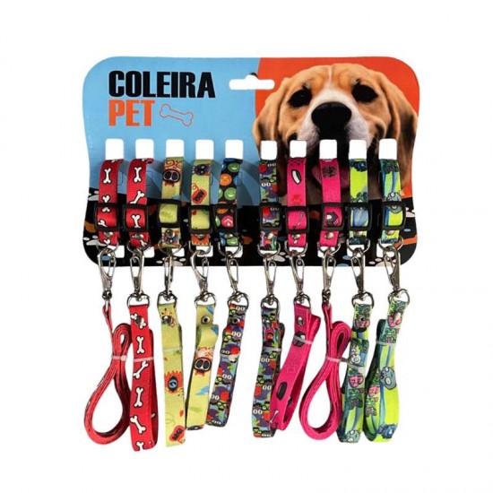 DISPLAY COLEIRA SEDA C/ GUIA C/10