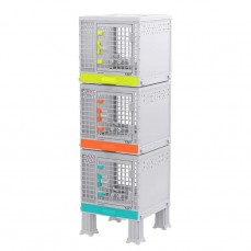 21357 - MOVEL CANIL GATIL YZZY 3X60 MIX/CINZA