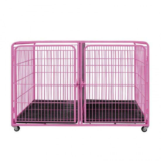 Z CANIL DUPLO INFERIOR C/RODA - ROSA