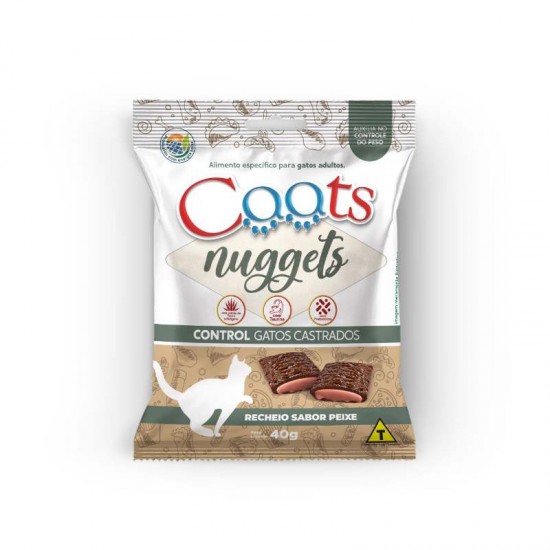 NUGGETS CAATS GATOS CASTRADOS PEIXE 40GR