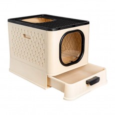 21883 - SANITARIO GATOS SANDBOX PREMIUM BEGE