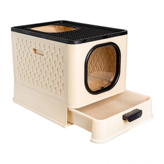 SANITARIO GATOS SANDBOX PREMIUM BEGE