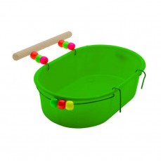 18558 - BANHEIRA CONICA DECORADA GRANDE VERDE