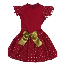 22006 - VESTIDO NATAL BELLA POMPOM PP