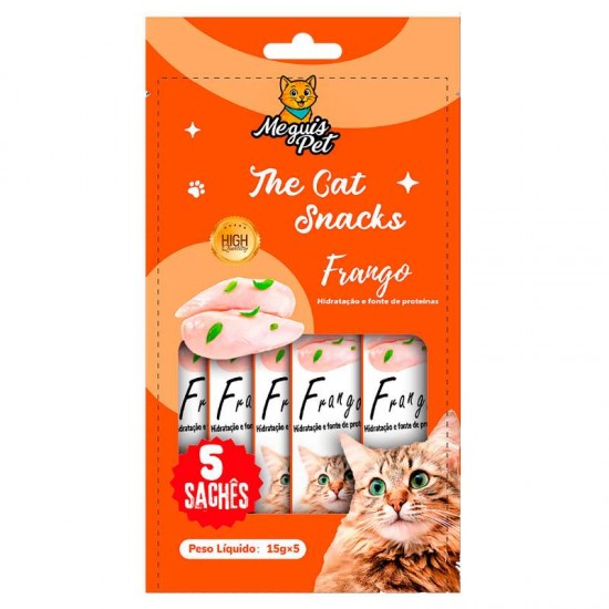 PETISCO CREMOSO MEGUISPET FRANGO C/5 UNI