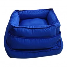 22928 - KIT CAMA QUADRADA PREMIUM AZUL ESC 3 PC