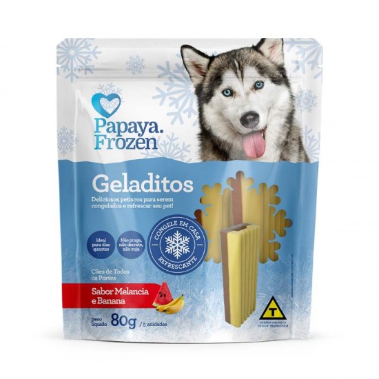 SNACKS GELADITOS BANANA E MELANC 80G 5UN