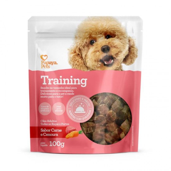 SNACKS TRAINING CARNE E CENOURA 100G