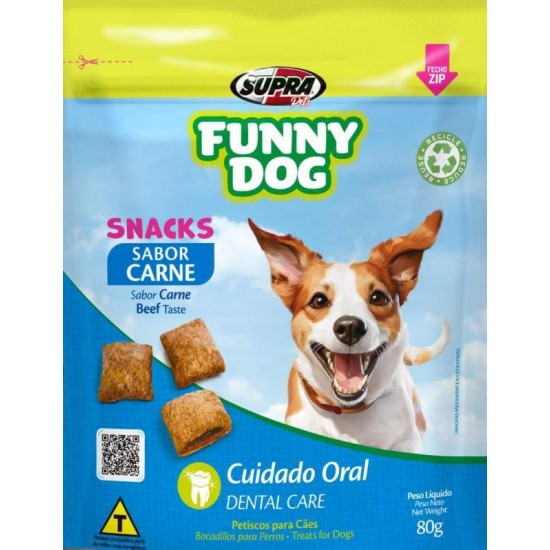 SNACKS FUNNY DOG CARNE 80G