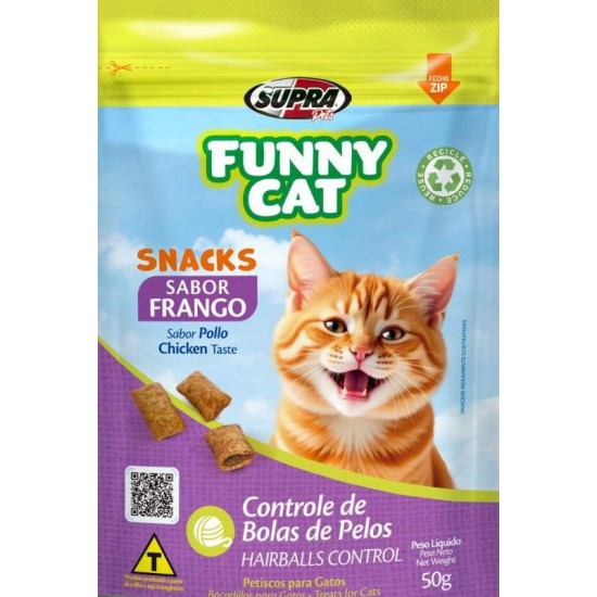 SNACKS FUNNY CAT FRANGO 50G