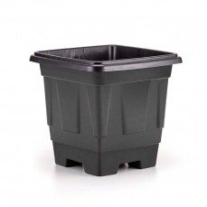 19030 - VASO QUADRADO PRETO 30