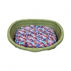 19145 - CAMA PET LOLA ECO N 02 VERDE C/ ALMOFADA
