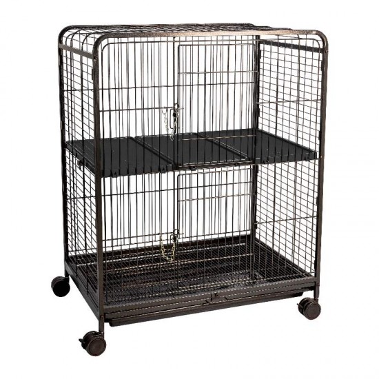 Z GAIOLA FAUNA PET MULT MEDIO BLACK/BLA