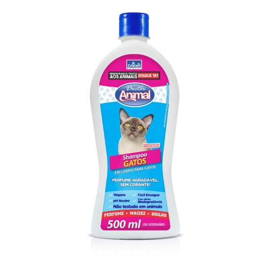 SHAMPOO P/ GATOS CRIVIALLI 500ML