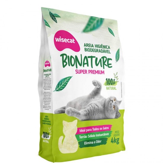 AREIA HIG MANDIOCA WISECAT MEDIA 4KG