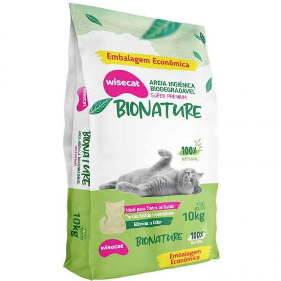 AREIA HIG MANDIOCA WISECAT MEDIA 10KG