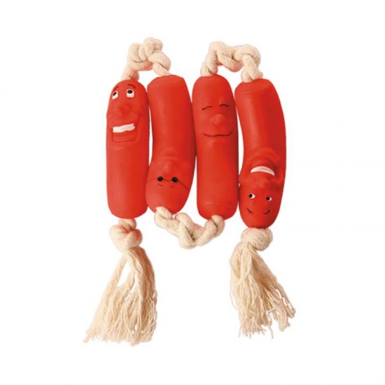 SALSICHA VINIL C/ CORDA C/ 4 10056