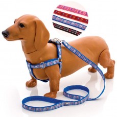 817 - CONJ GUIA PEITORAL REGULAVEL XADREZ N 0