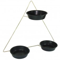 1721 - VIOLETEIRO TRIANGULAR 3 BASES PRATO