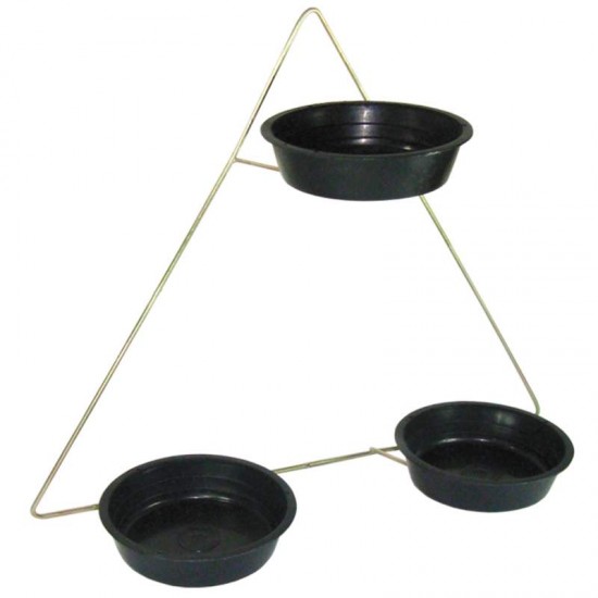 VIOLETEIRO TRIANGULAR 3 BASES PRATO