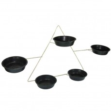 1722 - VIOLETEIRO TRIANGULAR 5 BASES PRATO