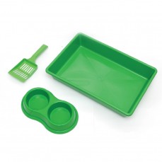 7995 - KIT BANDEJA FOUR PLASTIC VERDE+