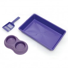7993 - KIT BANDEJA FOUR PLASTIC LILAS+