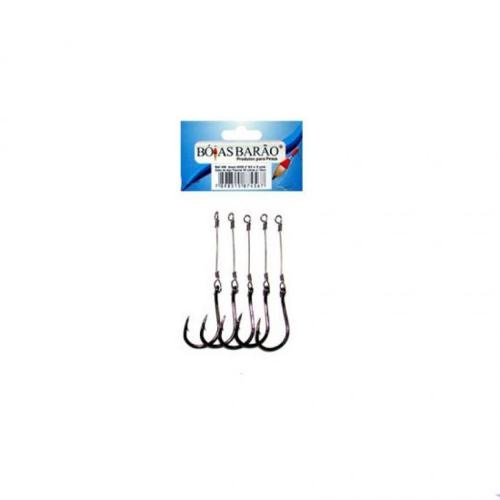 ANZOL CHINU 9 FIO ACO RIGIDO C/5